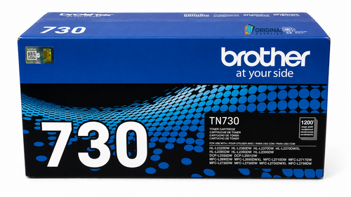 Original Brother TN-730 Black Laser Toner Cartridge (TN730)