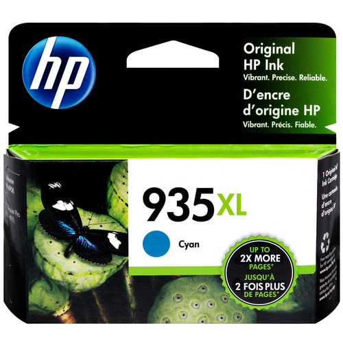 Original HP 935XL C2P24AN #140 Cyan High-Yield Ink Cartridge