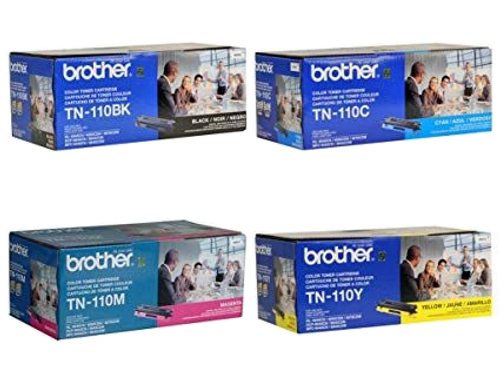 TN-110 Set | Original Brother Toner Cartridges – Black, Colors