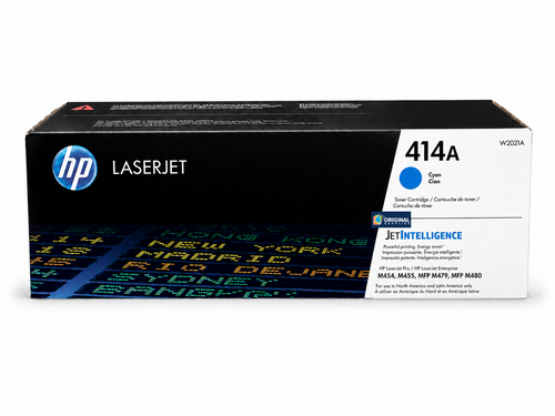 Original HP 414A Cyan LaserJet Toner Cartridge (W2021A)