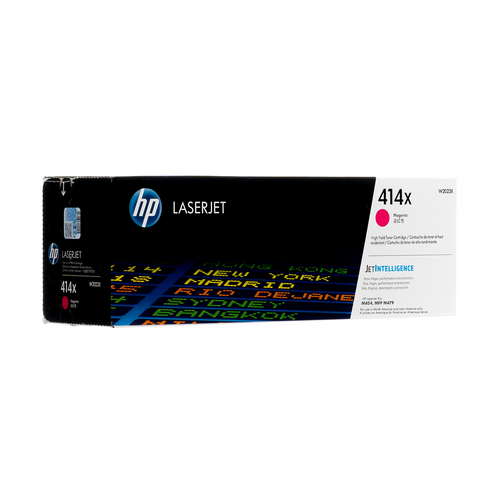 Original HP 414X W2023X Magenta High-Yield LaserJet Toner Cartridge