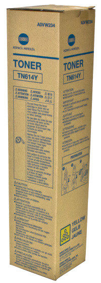 A0VW234 | TN614Y | Original Konica Minolta Toner Cartridge - Yellow