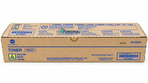 Original Konica Minolta TN216Y Yellow Toner Cartridge (A11G231)