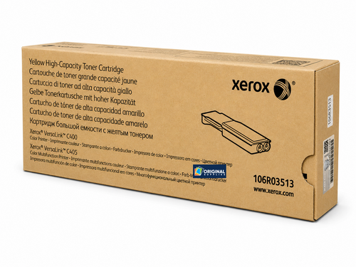 Original Xerox VersaLink C400/C405 Yellow Laser High-Yield Toner Cartridge (106R03513)