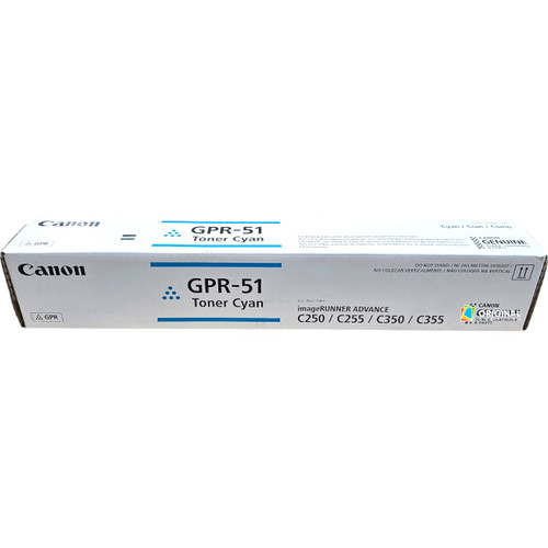 8517B003 | Canon GPR-51 | Original Canon Laser Toner Cartridge - Cyan