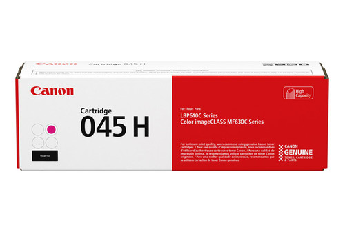 1244C001 | Canon 045H | Original Canon High-Yield Laser Toner Cartridge - Magenta