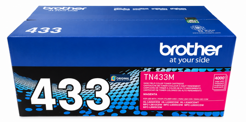 Original Brother TN-433M Magenta Laser Toner Cartridge (TN433M)