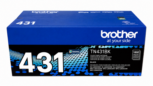 Original Brother TN-431BK Black Laser Toner Cartridge (TN431BK)