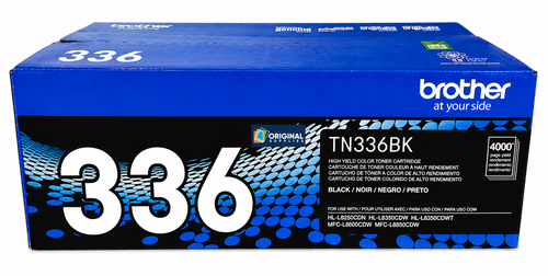 Original Brother TN-336BK Black Laser Toner Cartridge (TN336BK)