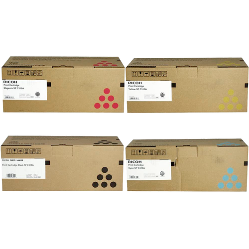 Ricoh SP-C310A Set | 406344 406345 406346 406347 | Original Ricoh Laser Toner Cartridges – Black, Cyan, Magenta, Yellow