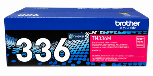 Original Brother TN-336M Magenta High-Yield Ink Cartridge (TN336M)
