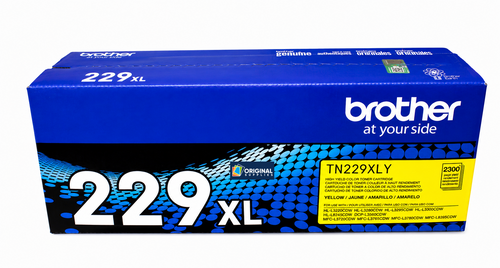 Original Brother TN229XLY Yellow High-Yield Toner Cartridge (TN229XLY)