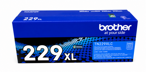 Original Brother TN229XLC Cyan High-Yield Toner Cartridge (TN229XLC)