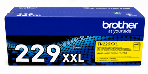 Original Brother TN229XXLY Yellow Super High-Yield Toner Cartridge (TN229XXLY)
