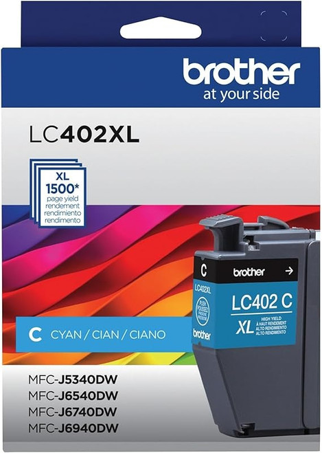LC402XLCS | Original Brother High-Yield Toner Cartridge – Cyan