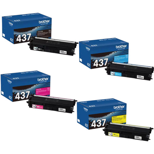 TN437 Set | Original Brother Toner Cartridges – Black, Cyan, Magenta, Yellow