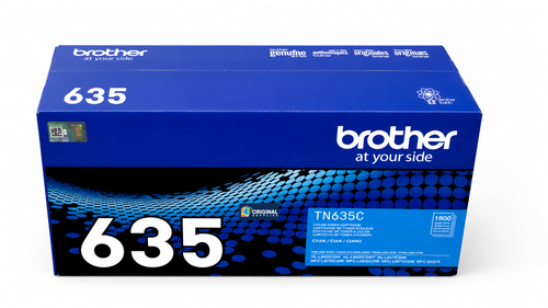 Original Brother TN-635C Cyan Standard Yield Toner Cartridge