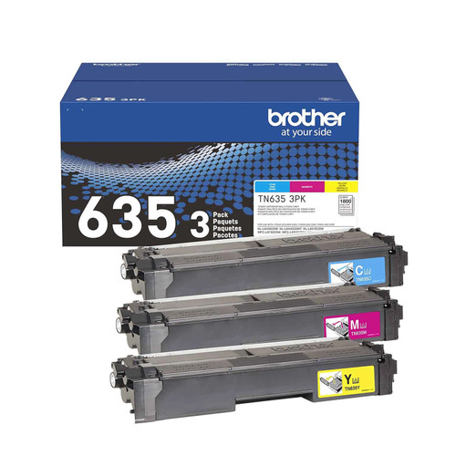 TN-6353PK | Original Brother Toner Cartridge 3-Pack Cyan, Magenta, Yellow