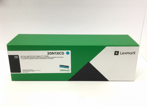 Original Lexmark CS431/CX431 Cyan Extra High-Yield Toner Cartridge (20N1XC0)