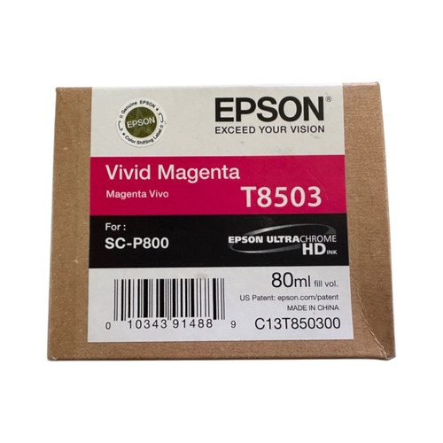 Original Epson® T8503 UltraChrome® Vivid Magenta Ink Cartridge (T850300)