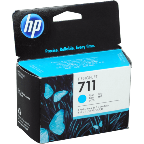 CZ134A | HP 711 | Original HP Ink Cartridge 3-Pack – Cyan