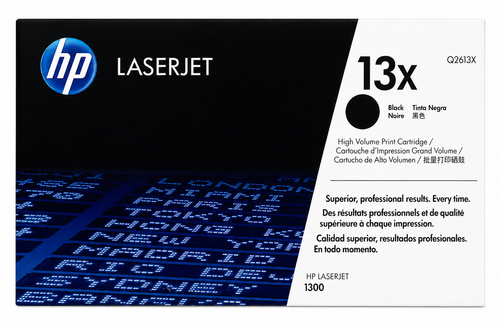 Original HP 13X Black High-Yield LaserJet Toner Cartridge (Q2613X)