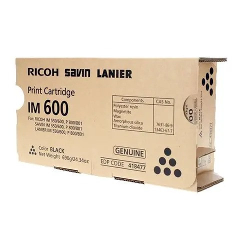 Original Ricoh IM 600 Black Toner Cartridge (418477)