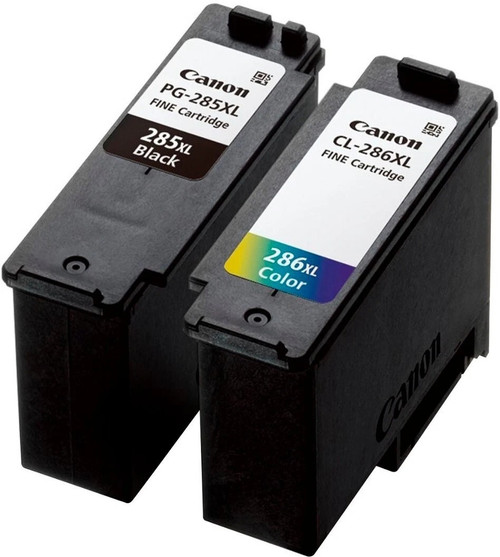 Original Canon PG-285XL Black & CL-286XL Color High-Yield Ink Cartridge 2-Pack (6196C004)