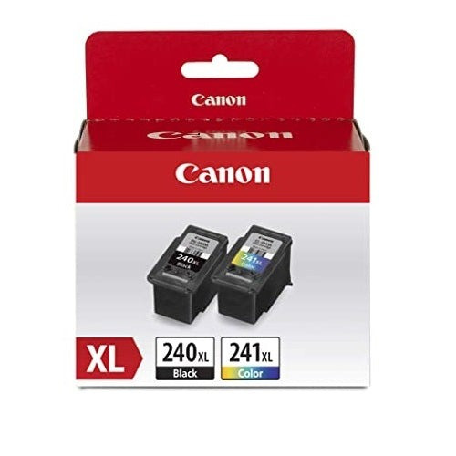 Original Canon CL-241XL/PG-240XL Black and Color High-Yield Ink Cartridges 2 Pack (5206B020)