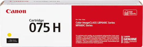 Original Canon 075H Yellow High-Yield Toner Cartridge (6366C001)