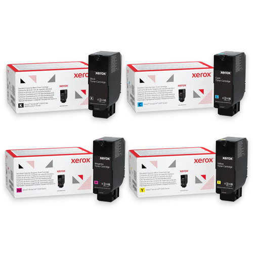Original Xerox VersaLink C620/C625 Laser Toner Set (006R04616, 006R04617, 006R04618, 006R04619) - Black, Cyan, Magenta, Yellow
