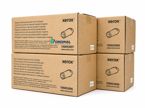 Original Xerox VersaLink C600/C605 Toner Set (106R03899, 106R03896, 106R03897, 106R03898)