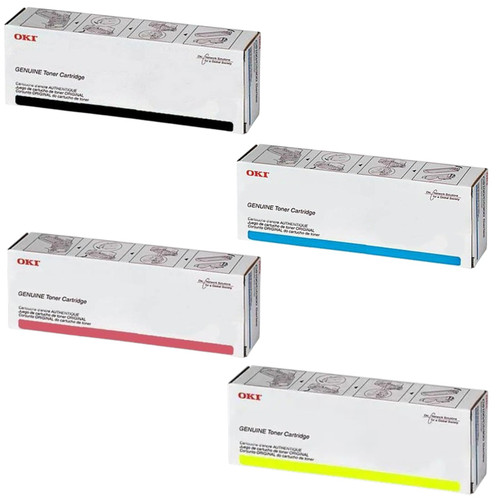 Original Okidata MPS3537/MPS4242 Set (45396221, 45396222, 45396223, 45396224) - Black, Cyan, Magenta, Yellow