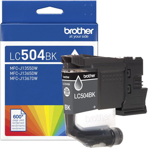 Original Brother LC504BKS Black Standard Yield Ink Cartridge