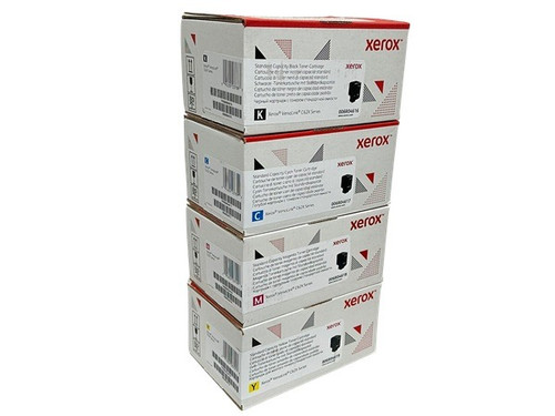 Original Xerox VersaLink C625 High-Yield Toner Set (006R04636, 006R04637, 006R04638, 006R04639) - Black, Cyan, Magenta, Yellow