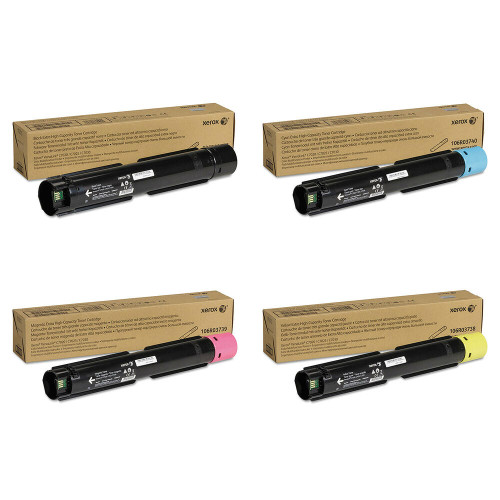 Original Xerox VersaLink C7020/C7025/C7030 Extra High-Yield Toner Set (106R03737, 106R03738, 106R03739, 106R03740)