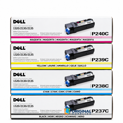 Original Dell 2130cn/2135cn Standard Toner Set (P237C, P238C, P240C, P239C)