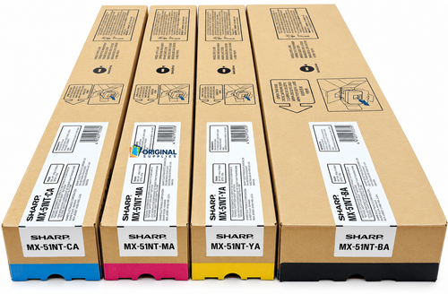 Original Sharp MX51 Toner Set (MX51NTBA, MX51NTCA, MX51NTMA, MX51NTYA)