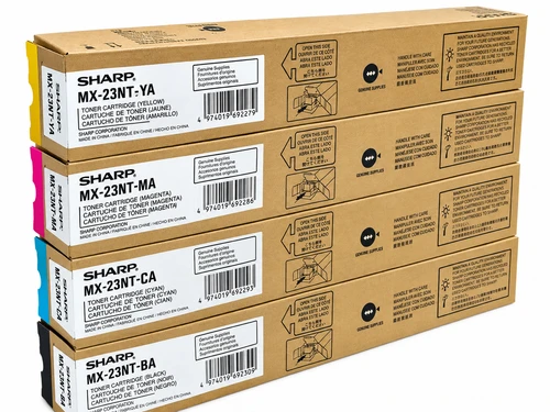 Original Sharp MX23 Toner Set (MX23NTBA, MX23NTCA, MX23NTMA, MX23NTYA)