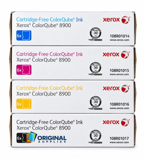 Original Xerox ColorQube 8900 Ink Set (108R01014, 108R01015, 108R01016, 108R01017)