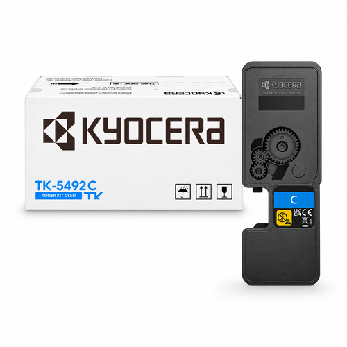 Original Kyocera 1T0C22CUS1 Cyan Toner Cartridge (TK-5492C)