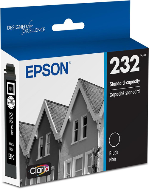 Original Epson® 232 Black Claria® Standard-Yield Ink Cartridge (T232120S)