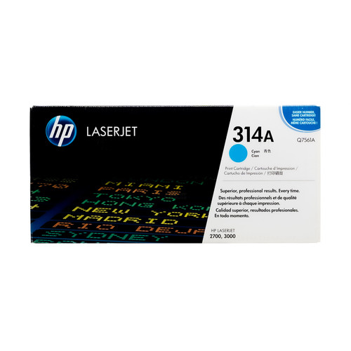 Q7561A | HP 314A | Original HP Toner Cartridge – Cyan