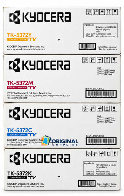 Original Kyocera TK-5372 Toner Set (TK5372K, TK5372C, TK5372M, TK5372Y)
