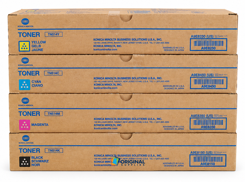 Original Konica Minolta TN514 Toner Set (A9E8130, A9E8430, A9E8330, A9E8230)