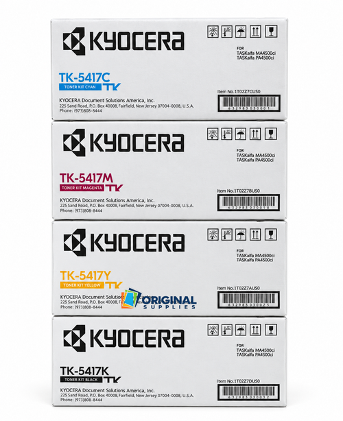 Original Kyocera TK-5417 Toner Set (TK5417K, TK5417C, TK5417M, TK5417Y)