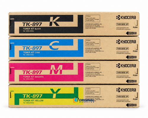 Original Kyocera TK-897 Toner Set (TK897K, TK897C, TK897M, TK897Y)