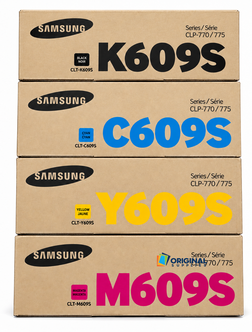 Original Samsung CLT-609S Toner Set (CLTK609S, CLTC609S, CLTM609S, CLTY609S)
