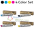 Original Xerox Phaser 6300 Black Cyan Magenta Yellow High-Capacity Toner Cartridge 4-Pack 106R01082 106R01083 106R01084 106R01085