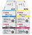 Original Canon IPQ-2 Laser Toner Set (0436B003AA, 0437B003AA, 0438B003AA, 0439B003AA) - Black, Cyan, Magenta, Yellow
